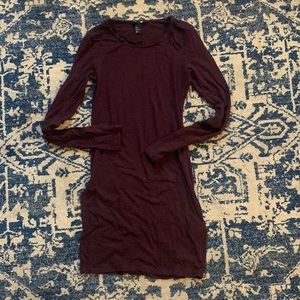 Long sleeve body con dress
